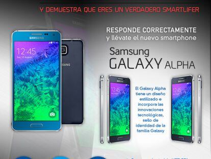 ¡Última oportunidad! Llévate gratis un Samsung Galaxy Alpha con SmartLife y Cinco Días