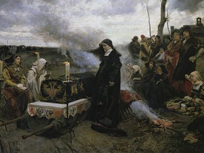 El cuadro 'Doña Juana la loca', de Francisco Pradilla, expuesto en el Museo del Prado.