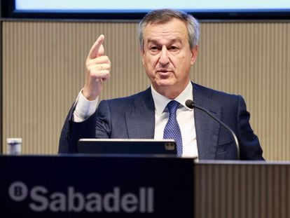 El consejero delegado de Sabadell, César González-Bueno.