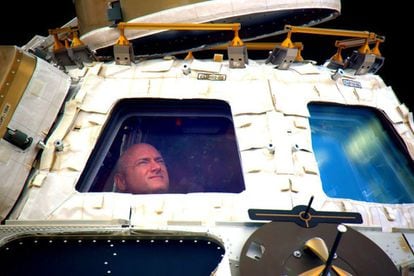 Scott Kelly, tras abandonar la Estación Espacial Internacional.