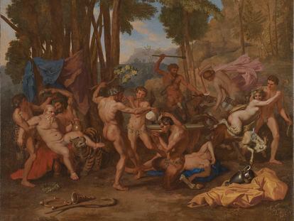 'El triunfo de Sileno', lienzo de 142,9 por 120,5 centímetros, de Nicolas Poussin, realizado en torno a 1636.