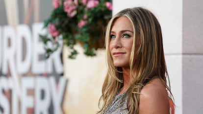 Jennifer Aniston, a su llegada al estreno de 'Misterio a la vista 2', el martes en el Regency Village Theatre de Los Ángeles.