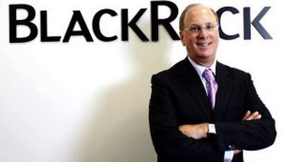 Larry Fink, en la sede de BlackRock en Madrid.