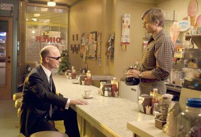 Ed Harris (izquierda) y Viggo Mortesen en 'Una historia de violencia' (2005), de David Cronenberg.