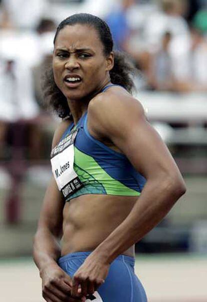 Marion Jones, el pasado 23 de junio, durante los Campeonatos de atletismo de EE UU disputados en Indianápolis.