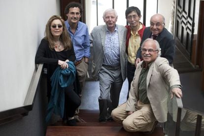 Los poetas Jorie Graham, Fabio Morábito, Hans Magnus Enzensberger, Bei Dao, Carles Miralles y Francesc Parcerisas