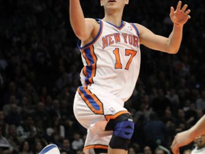 Jeremy Lin, en un partido contra los New Jersey Nets el pasado febrero.