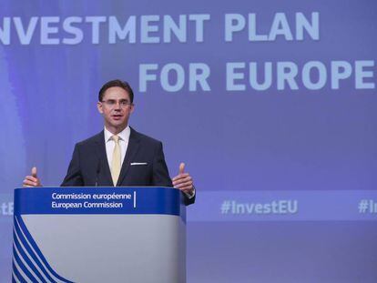 El vicepresidente de la Comisi&oacute;n Europea, Jyrki Katainen, este mi&eacute;rcoles.