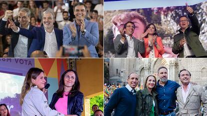 Los líderes nacionales de los principales partidos cierran una campaña marcada por las polémicas de Bildu y la compra de votos