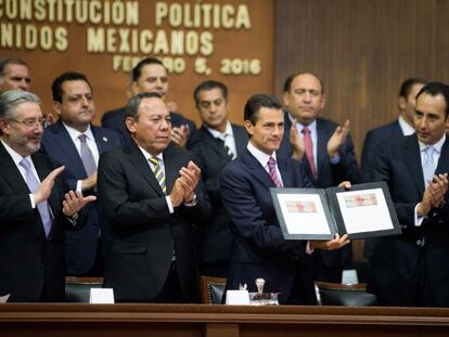 El presidente Enrique Pe&ntilde;a conmemora el 99 aniversario de la Constituci&oacute;n. Durante su Gobierno la Carta Magna ha tenido m&aacute;s reformas que nunca en la historia.