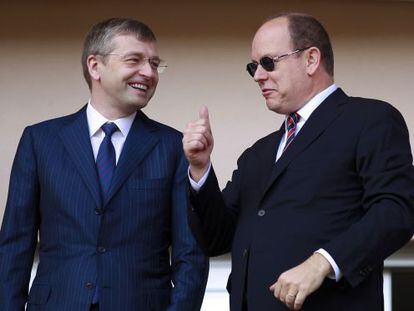 Rybolovlev, junto al príncipe Alberto de Mónaco.