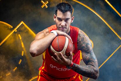 Willy Hernangomez, in a promotional image before the World Cup.