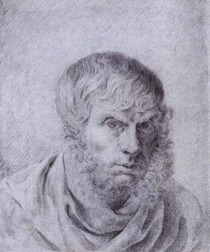 'Autorretrato de 1810', del pintor alemán Caspar David Friedrich, que plasmó en arte las ideas románticas.