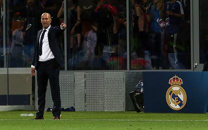 El entrenador francés del Real Madrid Zinedine Zidane.
