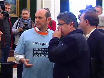 El presidente del PP en Pontevedra se suma a las protestas de los preferentistas