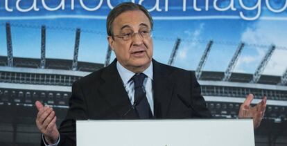Florentino Pérez, presidente del Real Madrid, en una imagen de archivo.