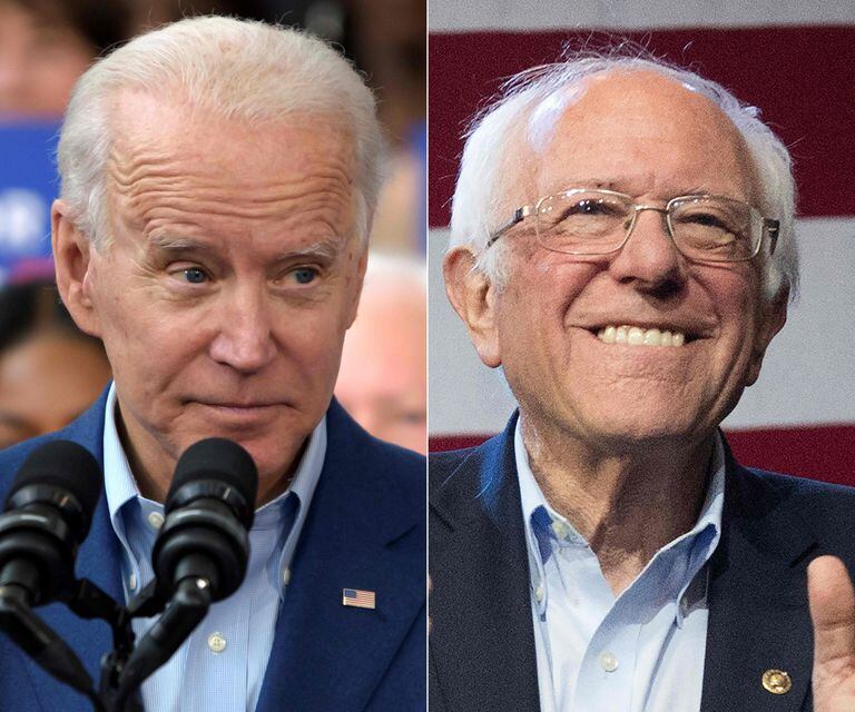 Imágenes de archivo de Joe Biden (izquierda) y Bernie Sanders.