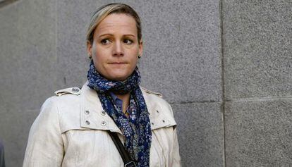Zaida Cantera, el pasado 11 de marzo a la salida del Congreso.