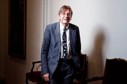 Guy Verhofstadt, on Thursday in the auditorium of the Complutense University of Madrid.