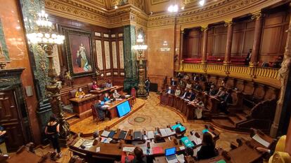 El pleno del Ayuntamiento de Barcelona, en una imagen de archivo.
