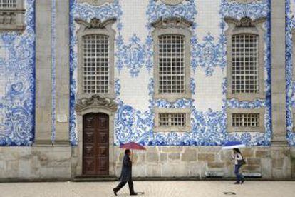 Azulejos de la Igreja do Carmo, en Oporto.