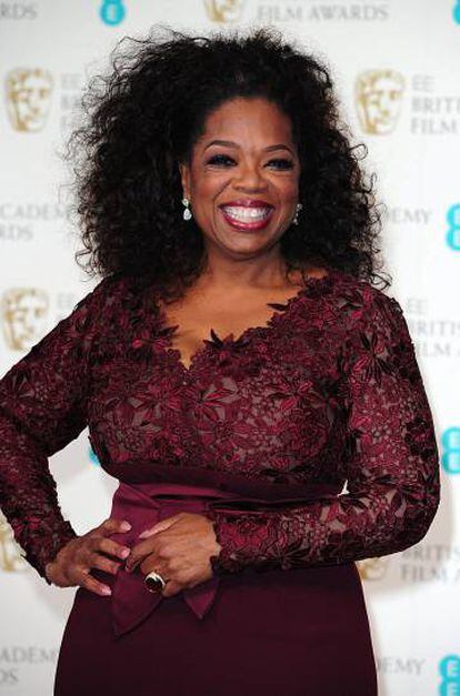 Oprah Winfrey, en febrero de 2018. 
 .