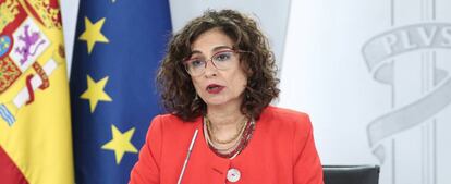 La ministra portavoz y de Hacienda, María Jesús Montero.