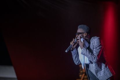 El rapero Suspect95, en el Festival de Músicas Urbanas de Anoumabo, el pasado mes de mayo.