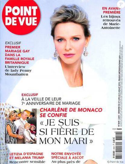 Charlene de Mónaco en la portada de 'Point de Vue'.