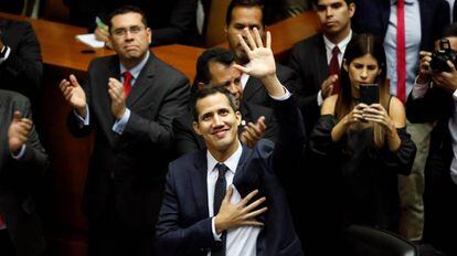 Juan Guaidó, nuevo presidente de la Asamblea venezolana.