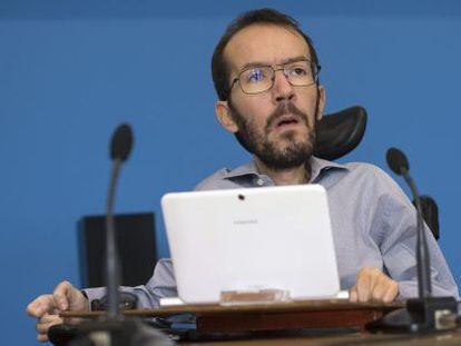 El secretario general de Podemos en Aragón, Pablo Echenique.