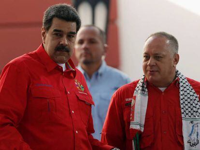 Nicolás Maduro y Diosdado Cabello, a finales de julio en Caracas.