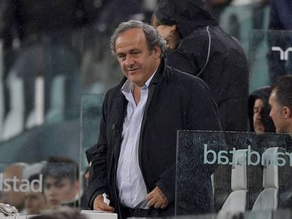 El expresidente de la UEFA, Michel Platini, en una imagen tomada el pasado mayo. En vídeo, Platini se despide como presidente de la UEFA en el Congreso de 2016, meses después de haber sido suspendido por la FIFA.