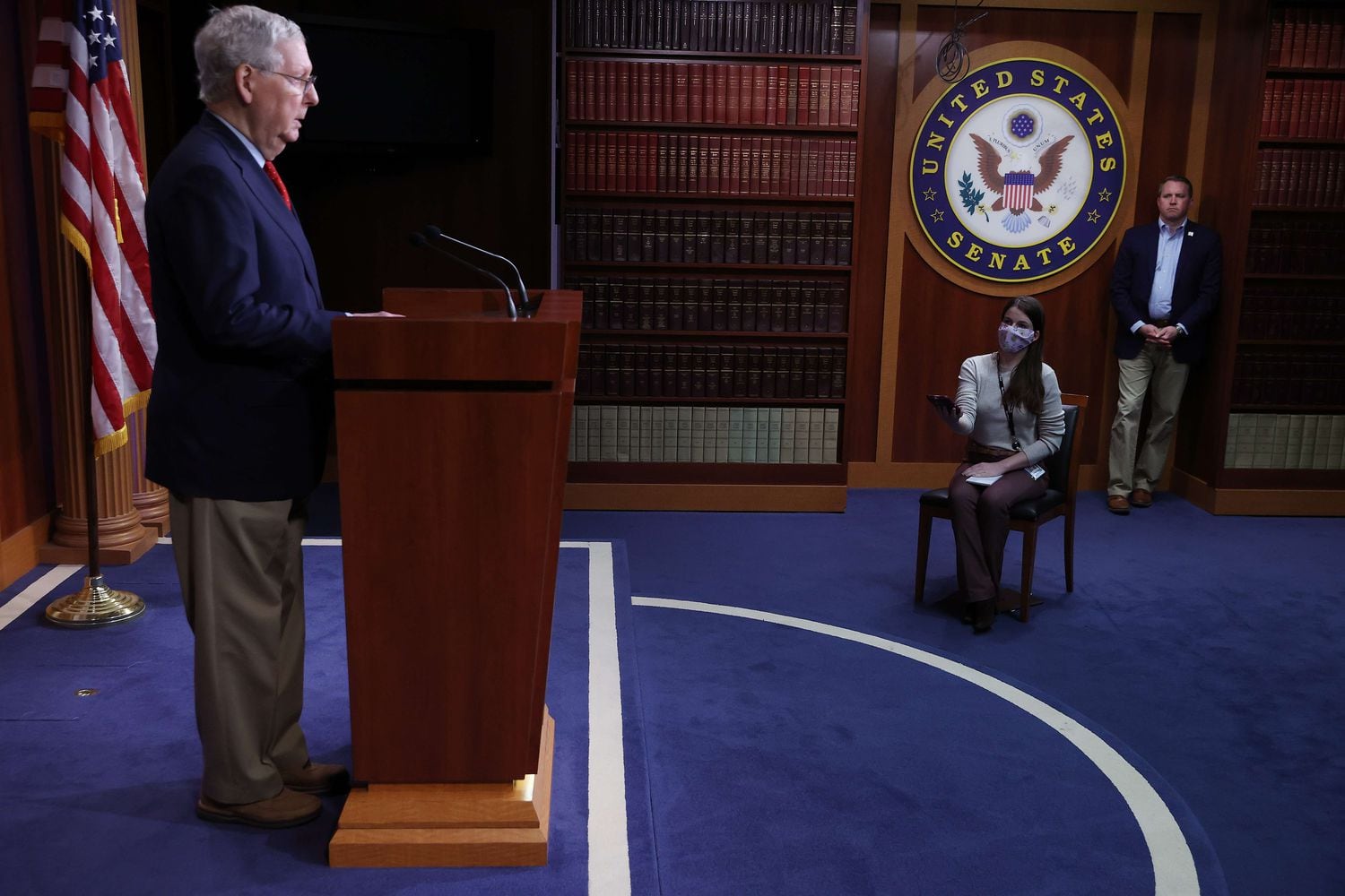 El líder de la mayoría republicana en el Senado de EE UU, Mitch McConnell.