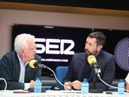 Daniel Gavela y Toni Garrido, en la presentación de la nueva temporada de la cadena SER.