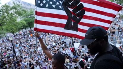 Una protesta en Washington por la violencia en contra de los afroamericanos.