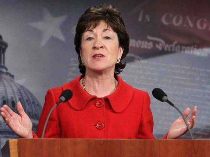 La senadora Susan Collins.