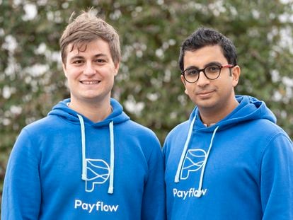 Benoit Menardo y Avinash Sukhwani, fundadores de Payflow.