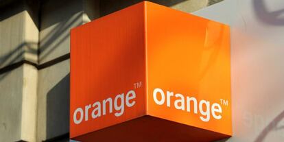 Un logo del operador de la telefónica Orange.