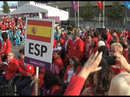 La bandera española ya está desplegada en los Paralímpicos