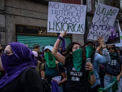 La marcha del pasado 8 de marzo en Ciudad de México.