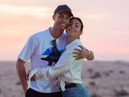 Cristiano Ronaldo y Georgina Rodríguez, en Dubai. 