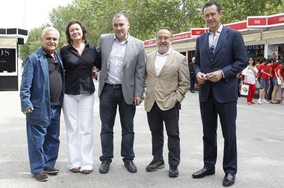 Juan Cruz, Clara Sánchez, Xabier Fortes, Alfredo Relaño y Jorge Valdano