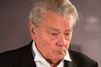 El actor francés Alain Delon el pasado mes de mayo en Bélgica.