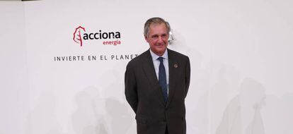 José Manuel Entrecanales, presidente de Acciona y de Acciona Energía, el 1 de julio de 2021, en el debut en Bolsa de la filial. 