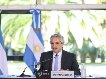 El presidente de Argentina, Alberto Fernández, integrante del Grupo de Puebla.
