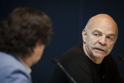 Mart&iacute;n Caparros, durante la presentaci&oacute;n de su libro en al FIL