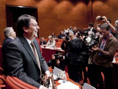 Xavier Solà, 'número dos' de Cultura de la Generalitat, comparece en el Parlament.