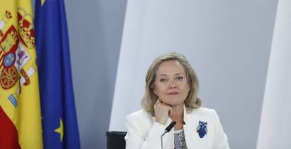 La vicepresidenta primera del Gobierno, Nadia Calviño.