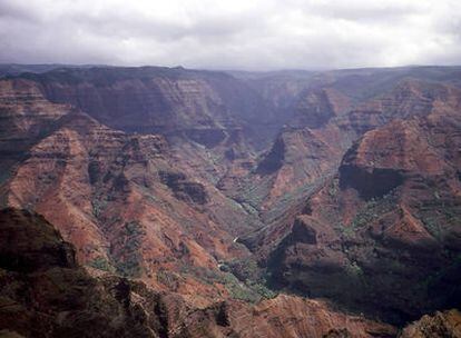 Panorámica de Waimea Canyon, en Hawaii